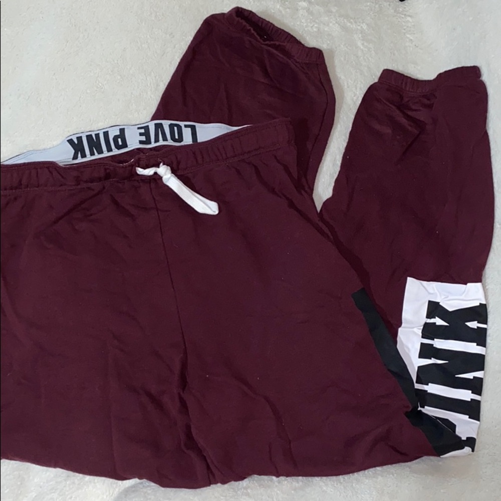 PINK MAROON JOGGERS